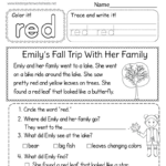 Fall Reading Worksheet   Free Printable, Digital, & Pdf With Fall Reading Comprehension Worksheets