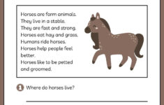 Farm Animals Reading Comprehension - Mobotoy within Farm Animals Reading Comprehension Worksheets Grade 5