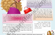 Fashion (Part I) - Esl Worksheetpilarmham regarding Fashion Reading Comprehension Worksheets Liveworksheets