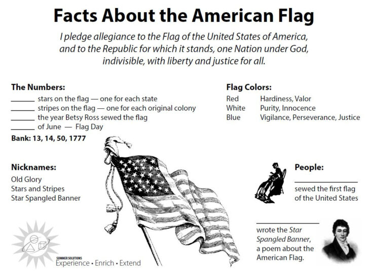 Flag Day Reading Comprehension Worksheets