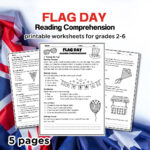 Flag Day Reading Comprehension Worksheet: Grades 2 6 (Pdf Download) Inside Flag Day Reading Comprehension Worksheets