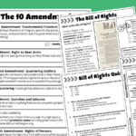 Free Bill Of Rights Worksheet Bundle Intended For Bill Of Rights Reading Comprehension Worksheet