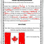 Free Canada Day Worksheet For Kids (Fill In The Blank) In Canadian Culture Reading Comprehension Worksheets