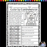 Free Colorcomprehension Worksheets In Reading Comprehension Worksheets Color