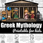 Free Greek Mythology For Kids Printable Book Intended For Free Greek Mythology Reading Comprehension Worksheets