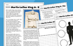 Free Martin Luther King Jr. Worksheets for Martin Luther King Jr Reading Comprehension Worksheet