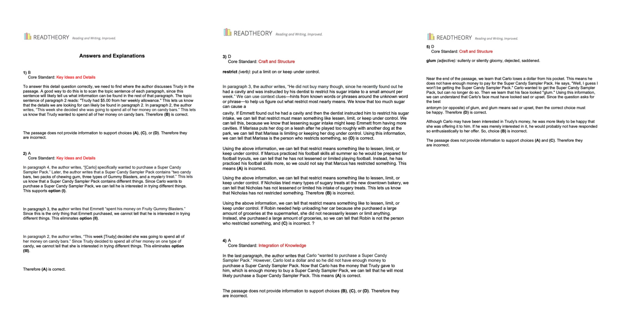 Free Reading Comprehension Worksheets For Grades 1-12 | Readtheory within Grade 4 Reading Comprehension Worksheets Caie