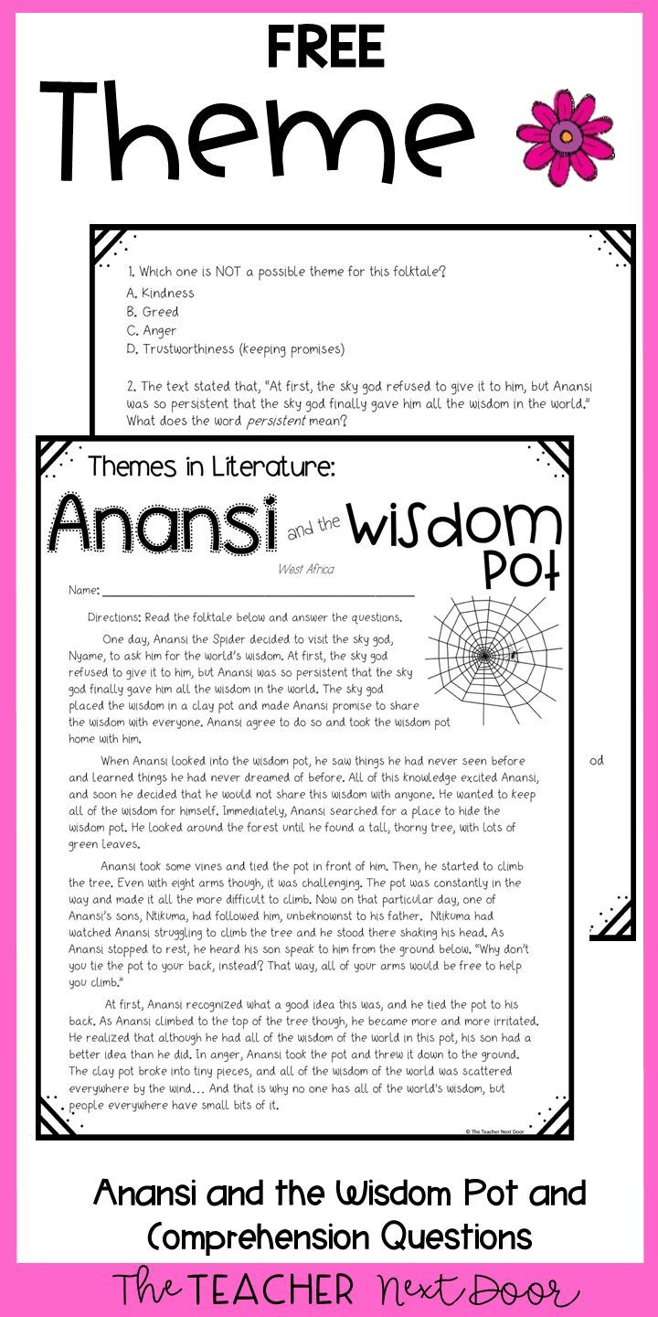 Free Theme Passage regarding Theme Reading Comprehension Worksheet