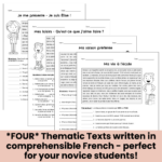French Reading Comprehension For Novices (Part 1)   Compréhension With Free Printable French Reading Comprehension Worksheets