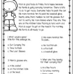 Gl Blends With Blend Reading Comprehension Worksheets