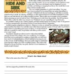 Gr3 Wk10 Adapting To Survive   Copyright ©2012 K12Reader With Regard To K12reader Worksheets