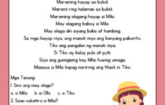 Grade 2 - English And Filipino Reading Materials intended for Filipino Reading Comprehension Worksheets