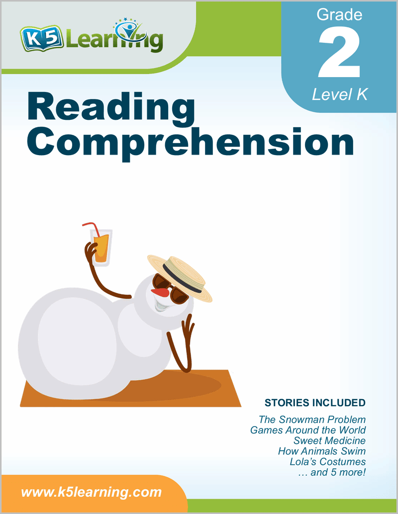 Grade 2 Reading Workbook, Level K2 | K5 Bookstore in Grade 2 Reading Comprehension Worksheet K5 Learning