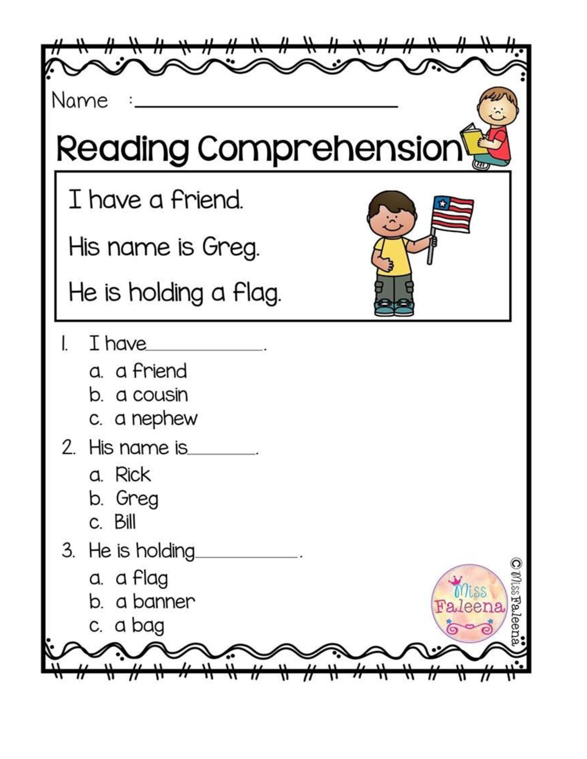 Grade 2 Worksheet Reading Comprehension (26 Pages - Free Bookbind in Comprehension Year 2 Worksheets