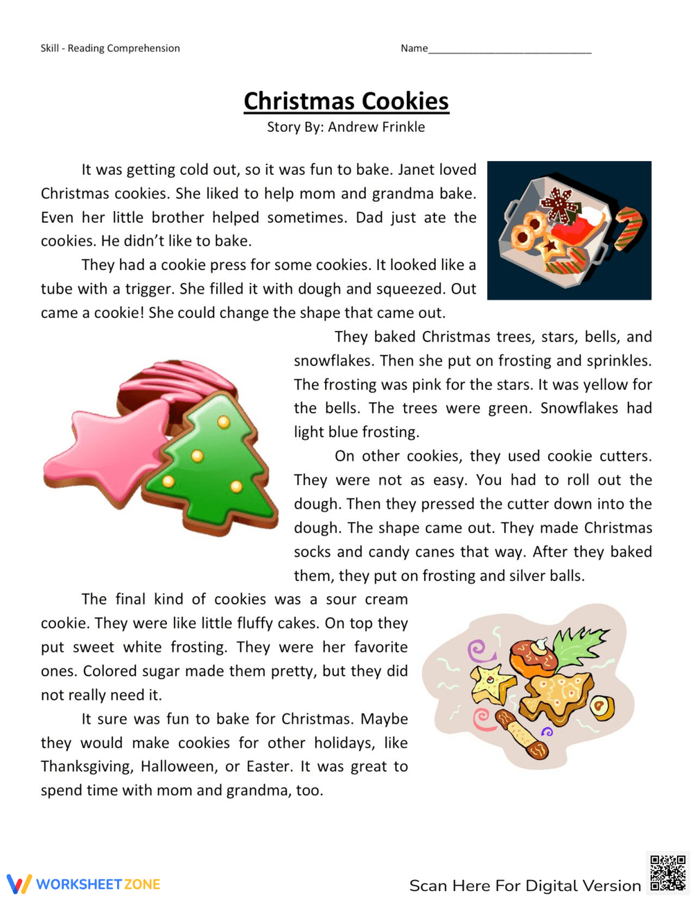 Grade 3 Christmas Comprehension Worksheets Worksheets throughout Free Christmas Reading Comprehension Worksheets For 3Rd Grade