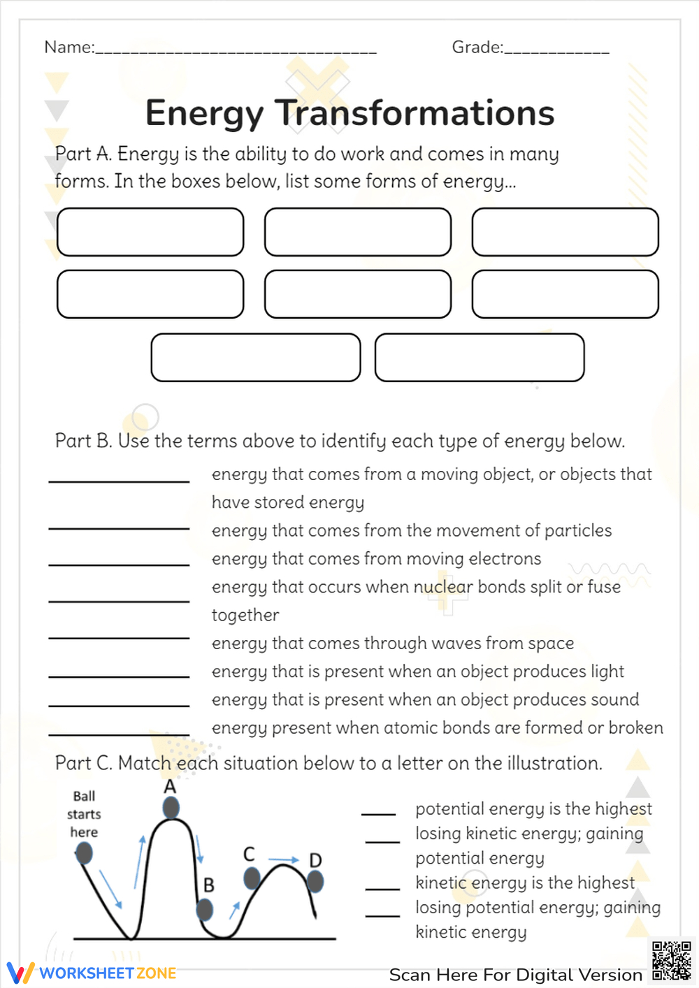 Grade 3 Forms Of Energy Worksheets &amp;amp; Printable inside Reading Comprehension What Is Energy Live Worksheet