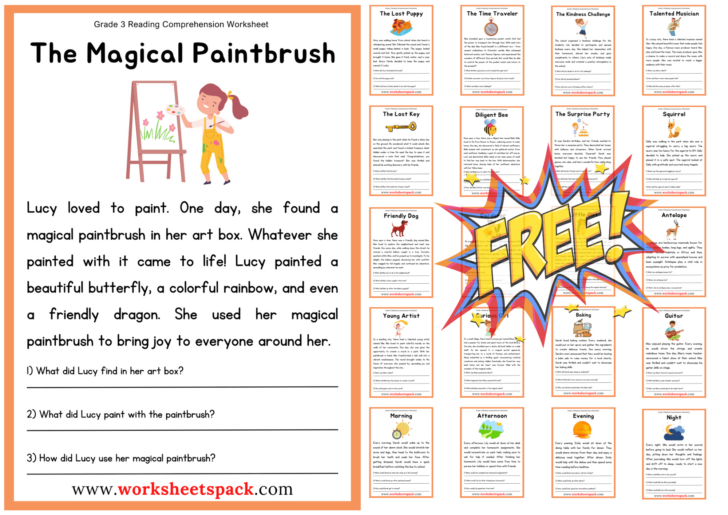Reading Comprehension Grade 3 Live Worksheet