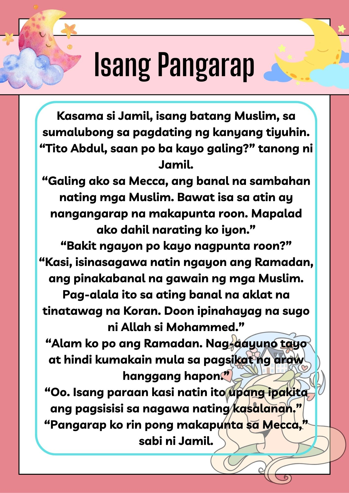 Grade 4- English And Filipino Reading Materials throughout Filipino Reading Comprehension Worksheets
