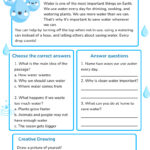 Grade 4 Water Worksheets For Water Reading Comprehension Worksheets