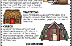 Grade 6 Christmas Comprehension Worksheets Worksheets &amp; Printable pertaining to Christmas Reading Comprehension Worksheet