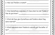 Greek Mythology Packet pertaining to Greek Mythology Story Comprehension Worksheets Grade 5
