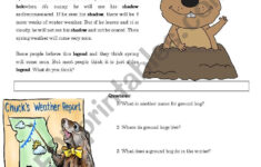 Groundhog Day Reading Comprehension - Esl Worksheetmrsemi inside Free Groundhog Day Reading Comprehension Worksheets