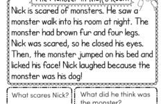 Halloween Reading Comprehension Worksheet - Free Printable with Free Reading Comprehension Worksheets Kindergarten