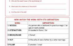 Hansel And Gretel - Reading Comprehe…: English Esl Worksheets Pdf inside Hansel And Gretel Reading Comprehension Worksheets Grade 4