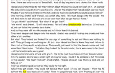 Hansel And Gretel - Reading Comprehe…: English Esl Worksheets Pdf inside Hansel and Gretel Reading Comprehension Worksheets Grade 4