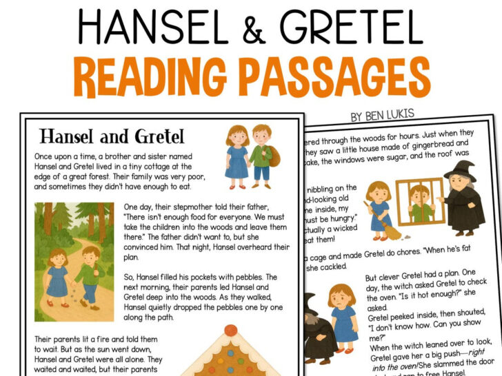 Hansel and Gretel Reading Comprehension Worksheets Grade 4 Hansel and Gretel Reading Comprehension Worksheets Grade 4