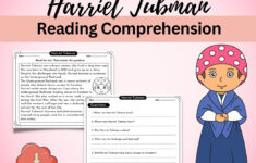 Harriet Tubman Reading Comprehension Passage | Black History Month regarding Harriet Tubman Reading Comprehension Worksheets