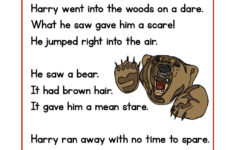 Harry And The Bear Phonics Reading Comprehension Story Worksheet inside Have Fun Reading Comprehension Worksheets