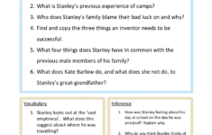 Holes Book | Ks2 | Resources | Comprehension | Spag | Year 5 | Year 6 throughout Ks2 Comprehension Worksheets