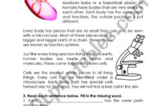 Human Body Systems Reading Comprehension - Esl Worksheetglomar with Human Body Systems Reading Comprehension Worksheets