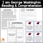 I Am George Washingtonbrad Meltzer Literature Activities In George Washington Reading Comprehension Worksheets