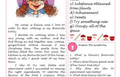 I Love Cooking - Reading Comprehensi…: English Esl Worksheets Pdf intended for Cooking Reading Comprehension Worksheets