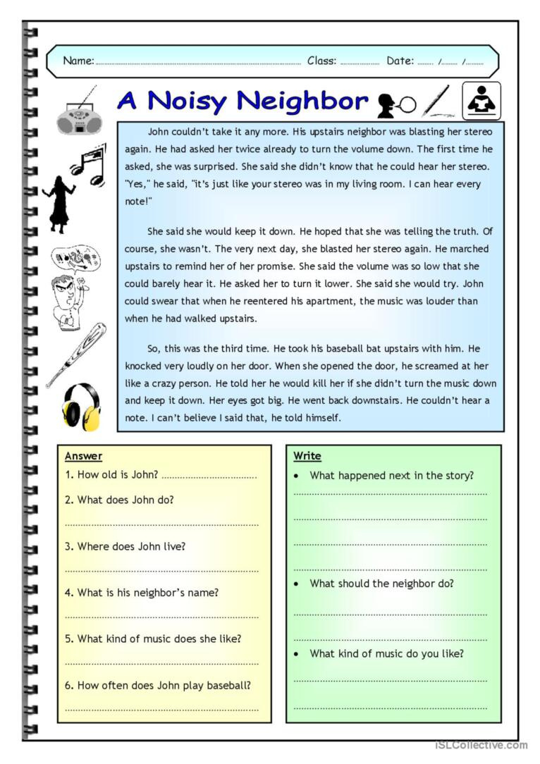 Imaginative Reading Comprehension -…: English Esl Worksheets Pdf & Doc within Noting Details In Reading Comprehension Worksheet