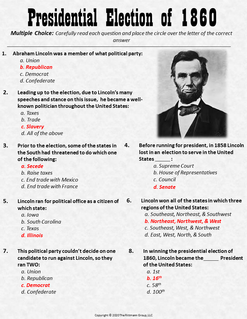 Incredible Civil War Worksheets For Teaching History inside Causes of the American Civil War Overview Reading Comprehension Worksheet