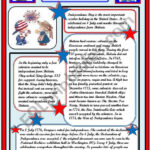 Independence Day 4 July Reading Comprehension 2Pages   Esl Within Fourth Of July Reading Comprehension Worksheets