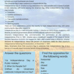 Independence Day: English Esl Worksheets Pdf & Doc With Independence Day Reading Comprehension Worksheet