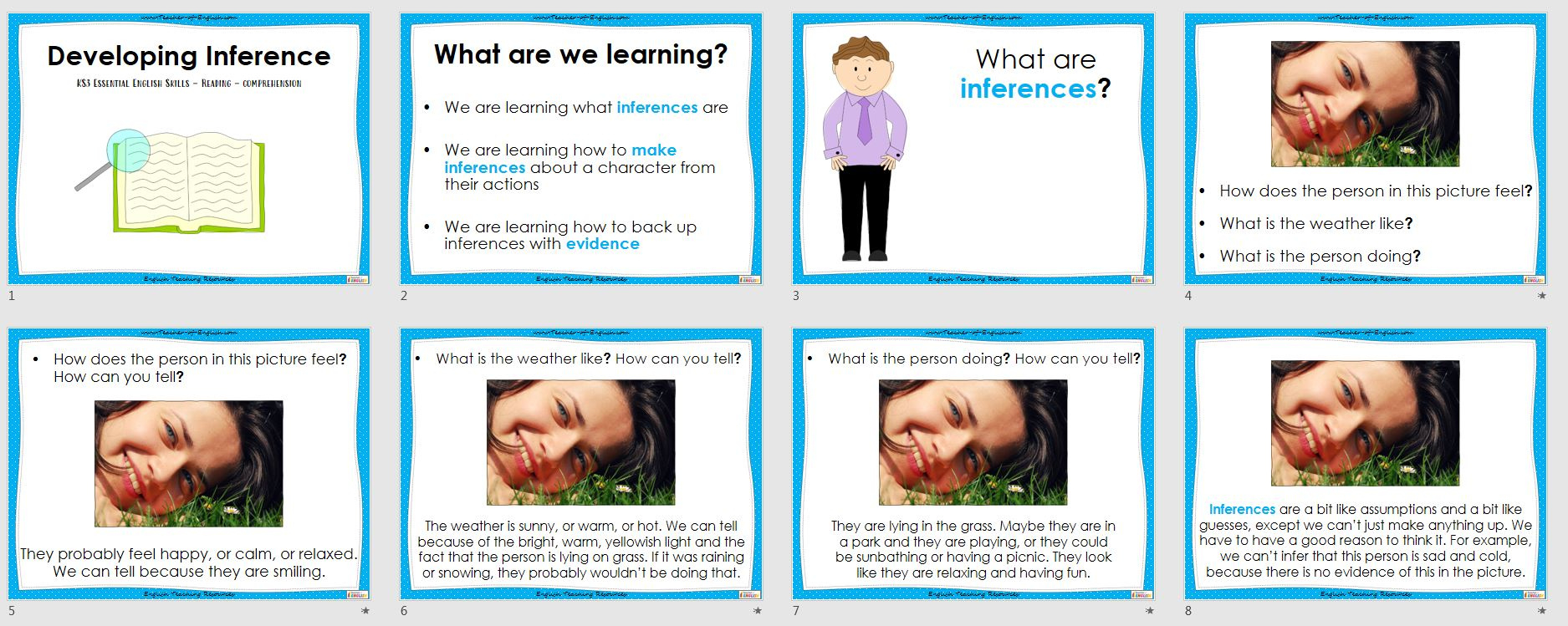 Inference - Ks3 Essential English | Teaching Resources throughout Ks3 Comprehension Worksheets