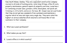 Inference Worksheets For Grade 4 | Grade1To6 for Inference In Reading Comprehension Worksheet