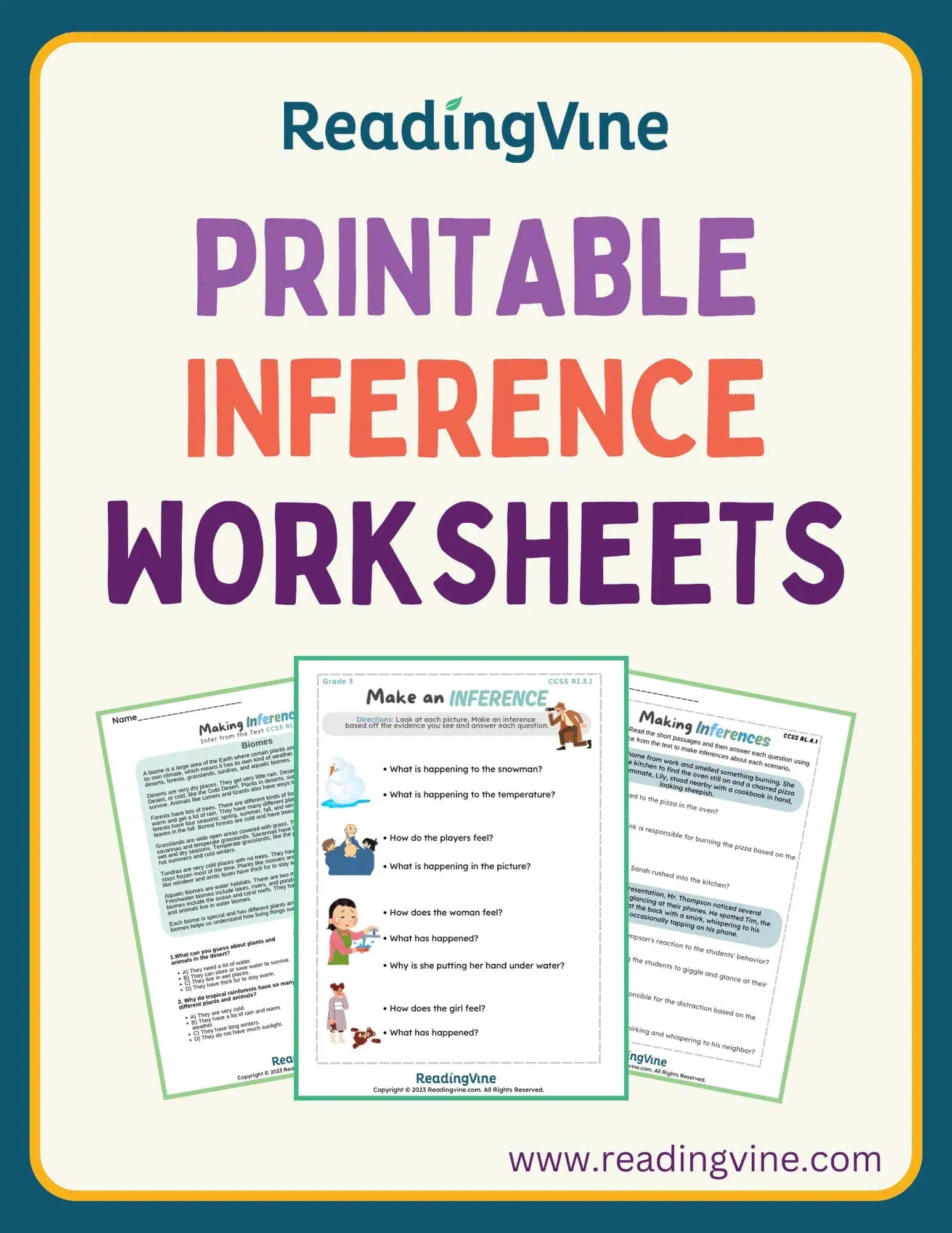 Inference Worksheets - Readingvine inside Inference Reading Comprehension Worksheets