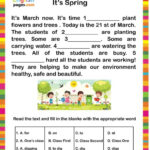 It'S Spring: Reading Comprehension: English Esl Worksheets Pdf & Doc With Spring Reading Comprehension Worksheets