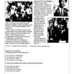 John Kennedy Reading For Detail (Dee…: English Esl Worksheets Pdf For Esl Reading Comprehension Worksheets Kennedy