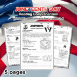 Juneteenth Day Reading Comprehension Worksheets For Grades 2 6 Inside Juneteenth Reading Comprehension Questions Worksheets