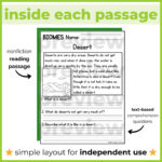 K 2 Reading Practice 1St 2Nd Grade | Biomes Passages & Questions In Biomes Of The World Reading Comprehension Worksheets