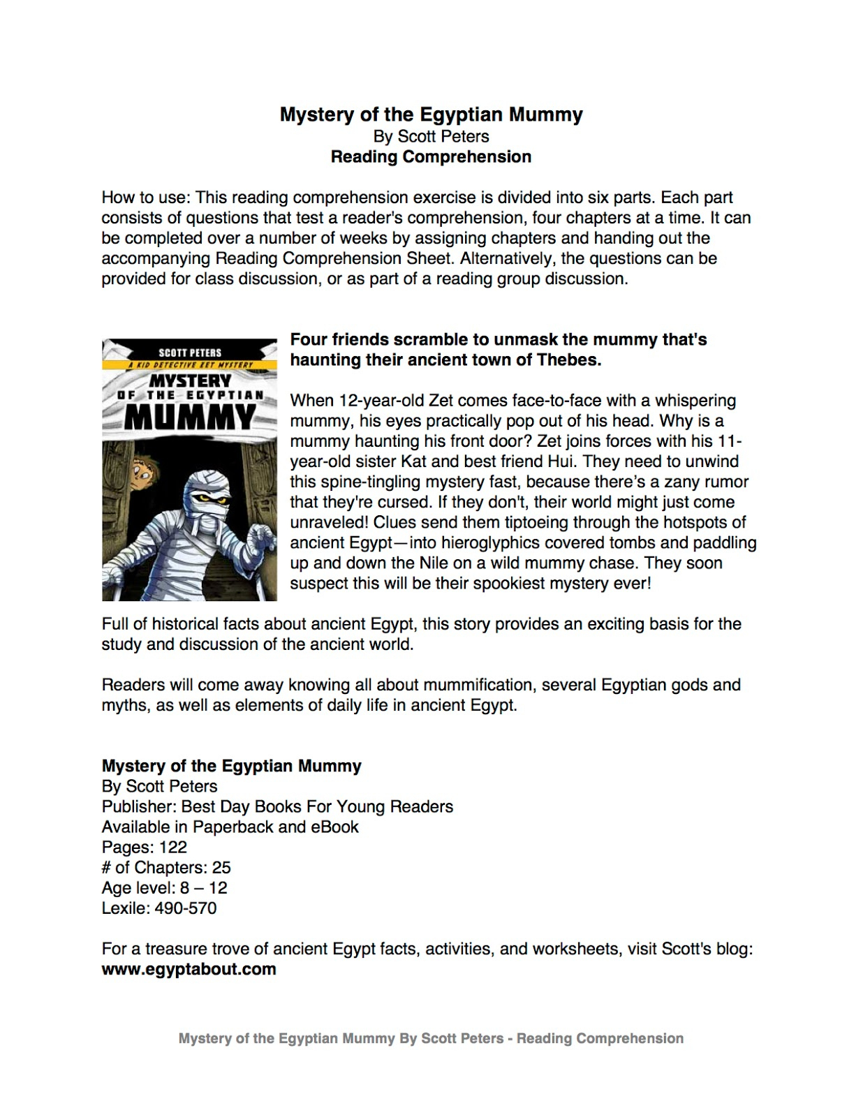 Kidsancientegypt: 2018 inside Ancient Egypt Reading Comprehension Worksheets