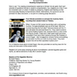 Kidsancientegypt: Mystery Of The Egyptian Mummy: Reading Intended For Historical Fiction Reading Comprehension Worksheets