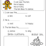 Kindergarten English Worksheets   Best Coloring Pages For Kids Intended For Kindergarten Worksheets Reading Comprehension